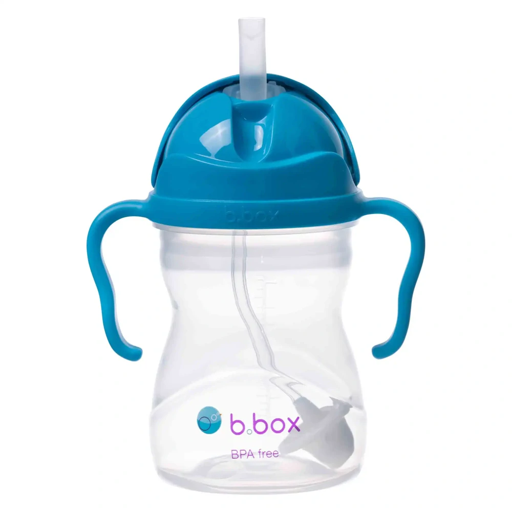 b.box Hrneček s brčkem 240ml Kobaltově modrý