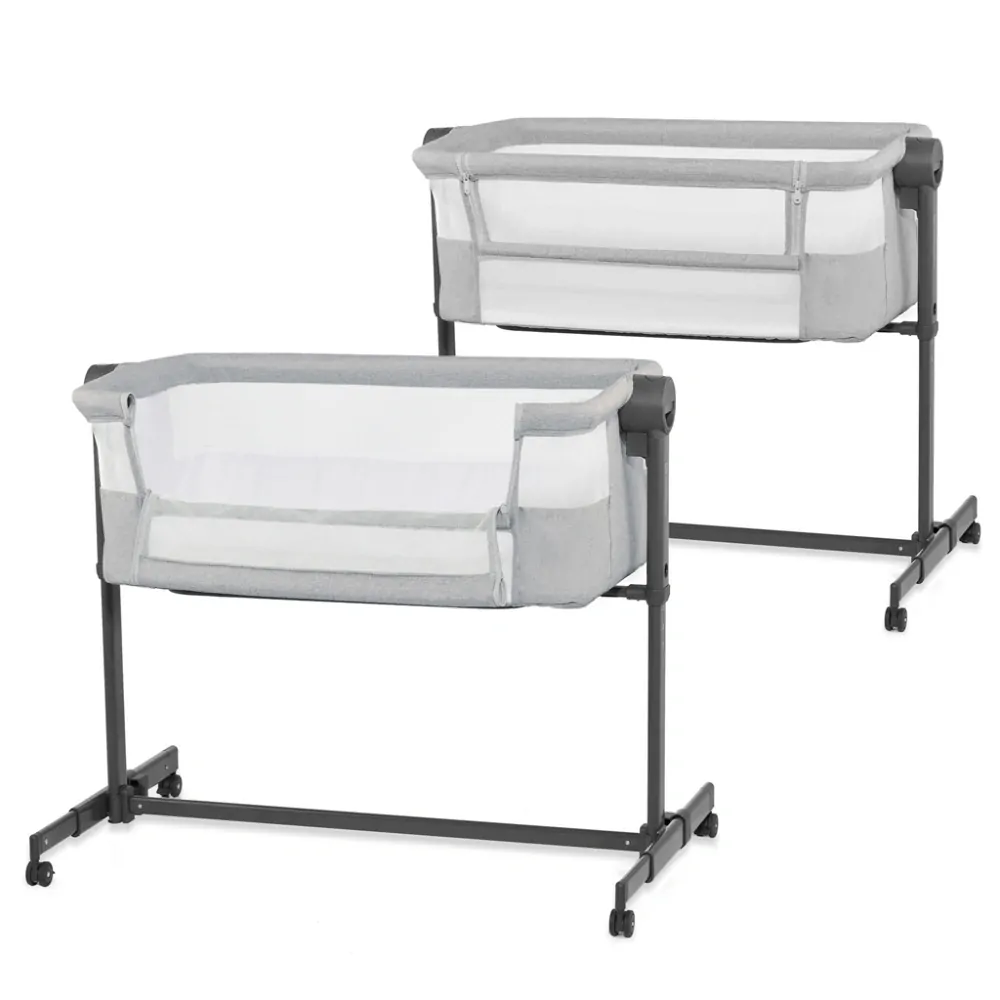 KINDERKRAFT Postýlka dětská polohovatelná Neste Up2 Light Grey