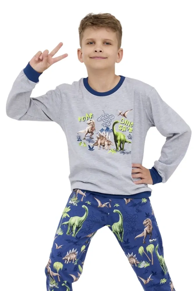 Chlapecké pyžamo Cornette Young Dinosaur 966/163 velikost 158/164