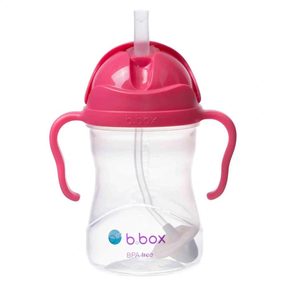 b.box Hrneček s brčkem 240ml Malina