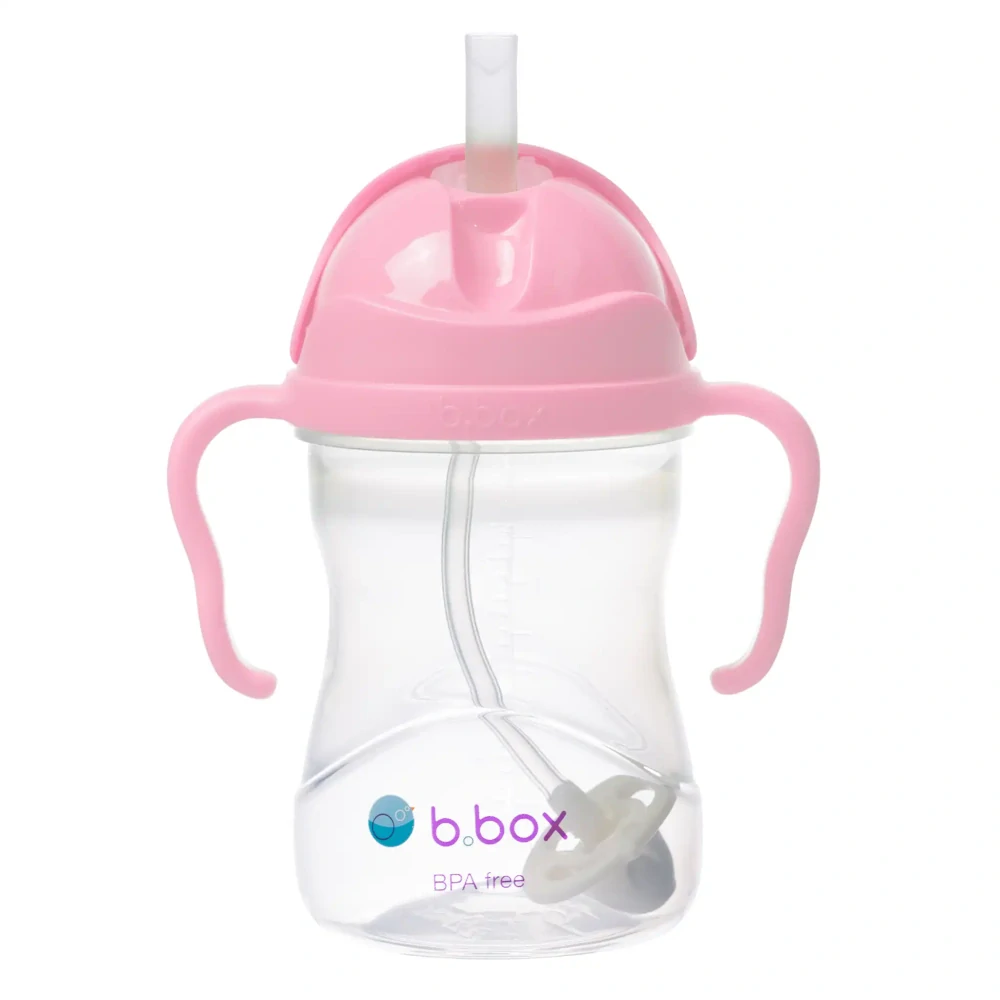 b.box Hrneček s brčkem 240ml Třešňový květ
