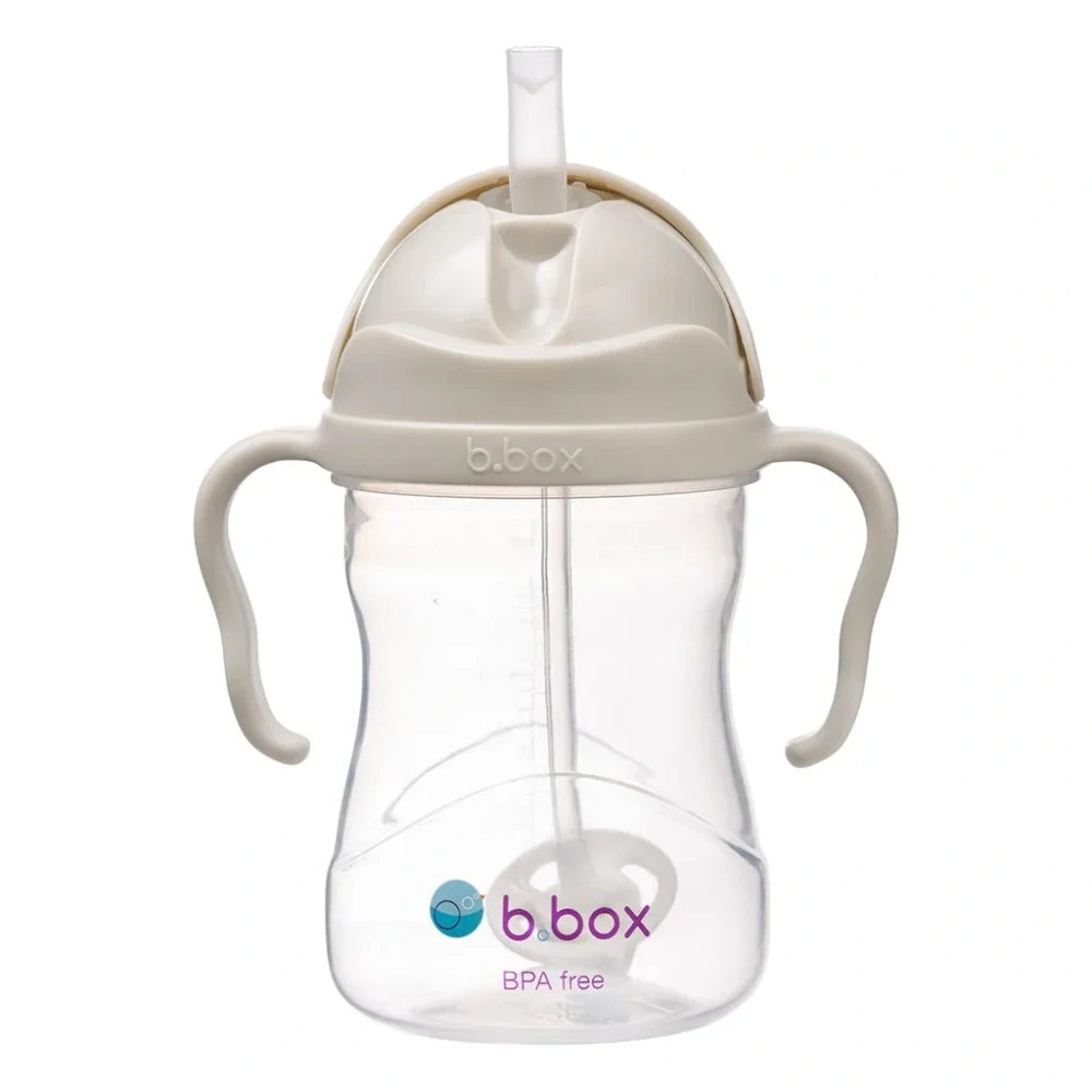 b.box Hrneček s brčkem 240ml Béžový