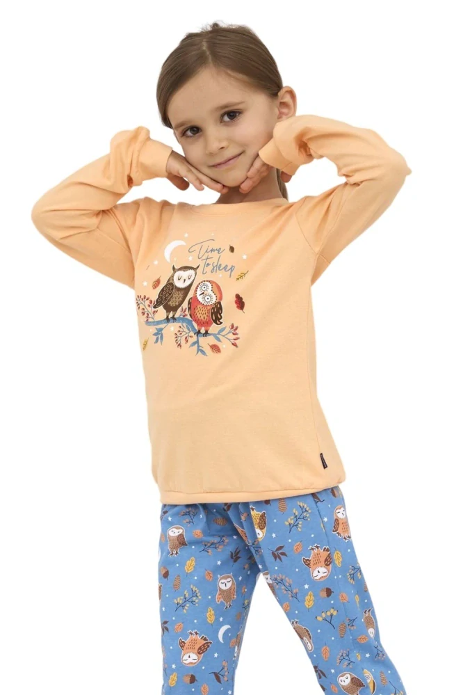 Dívčí pyžamo Cornette Kids Owls 2 977/176 velikost 98/104