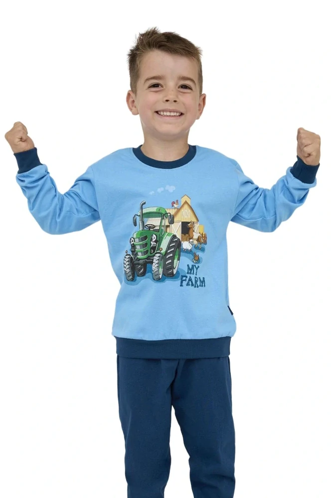 Chlapecké pyžamo Cornette Kids Farm 477/161 velikost 98/104