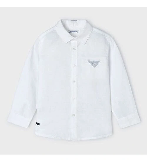 Chlapecká košile dlouhý rukáv Mayoral 3116-67 bílá