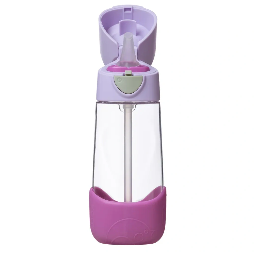 b.box Lahev na pití s brčkem 450 ml - Sugar Plum