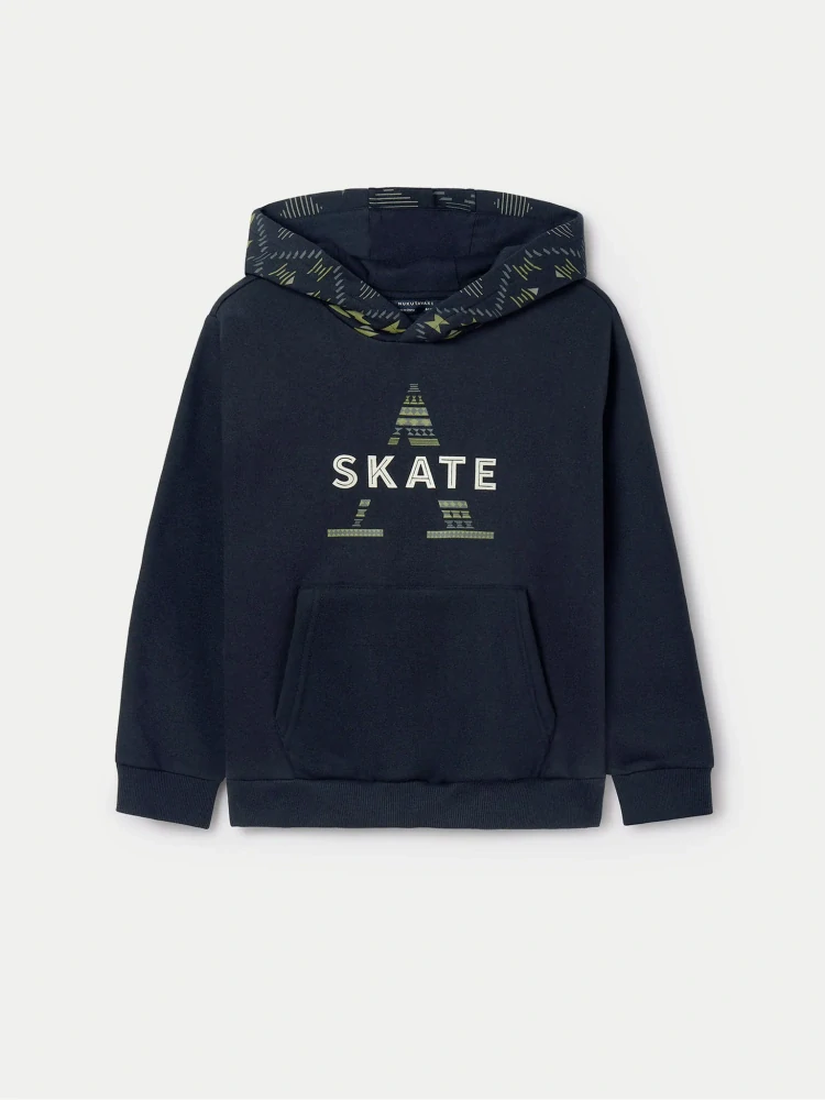 Chlapecká mikina s kapucí Mayoral  7449-87 tmavě modrá Skate