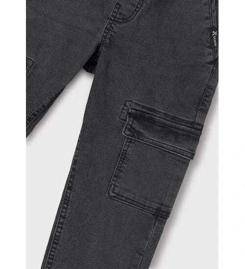 Chlapecké riflové Jogger kalhoty Mayoral 7534-59 grafitové