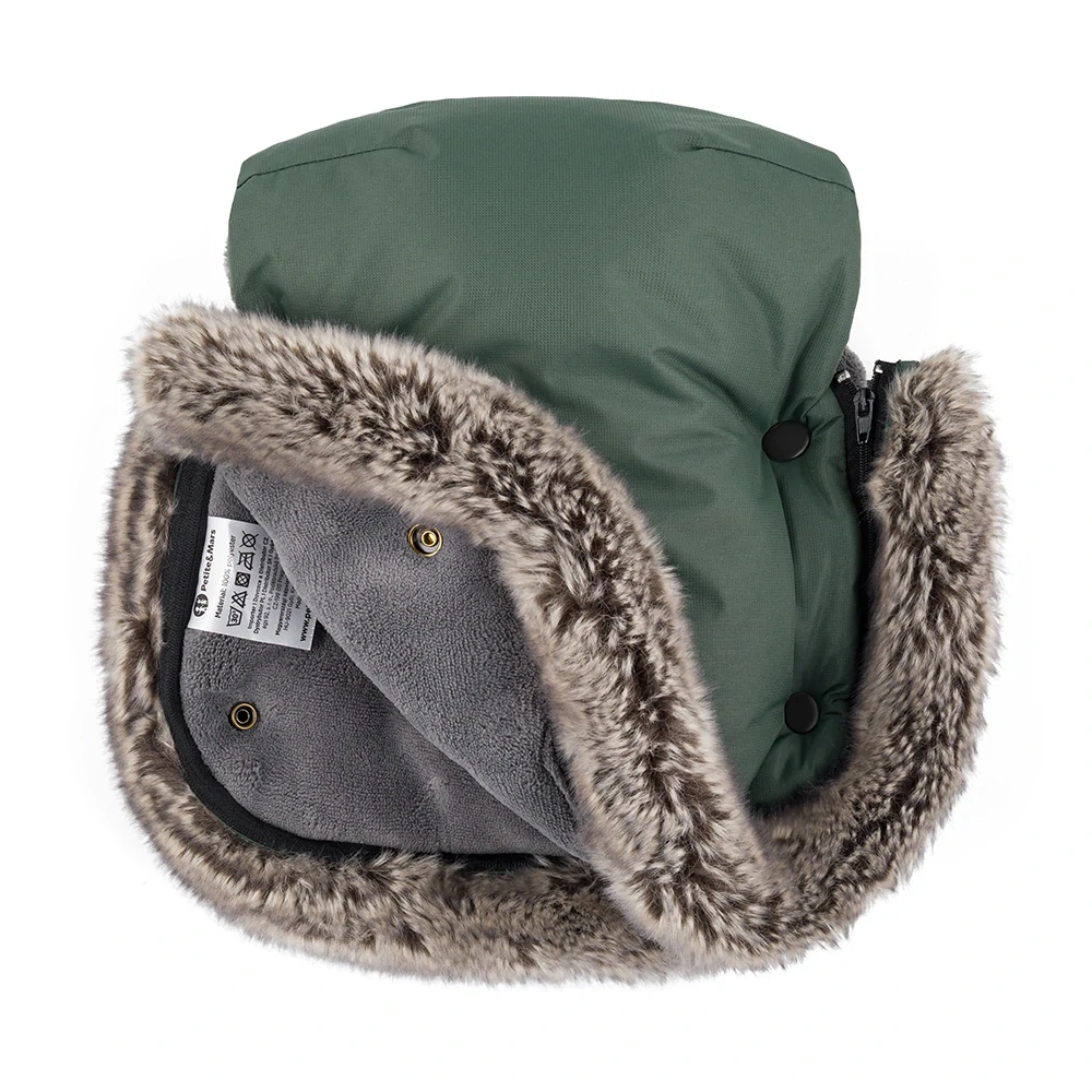 PETITE&MARS Rukávník / rukavice Furry Veritable Khaki