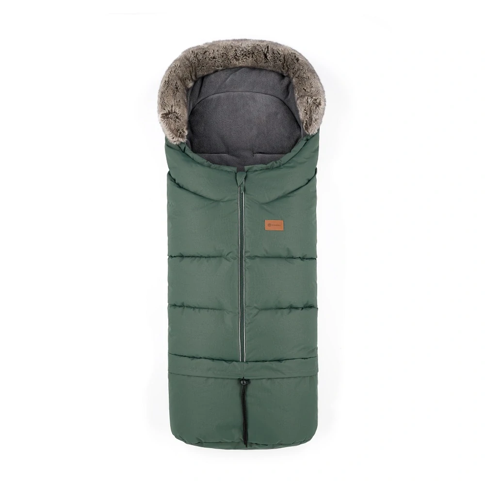PETITE&MARS Set zimní fusak Arctic 4v1 + rukavice na kočárek Furry Veritable Khaki