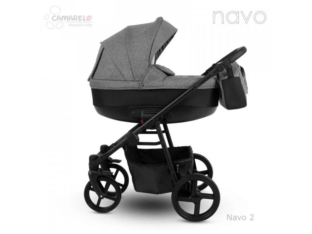 Dětský kočárek Camarelo Navo -2 Tmavá šedá