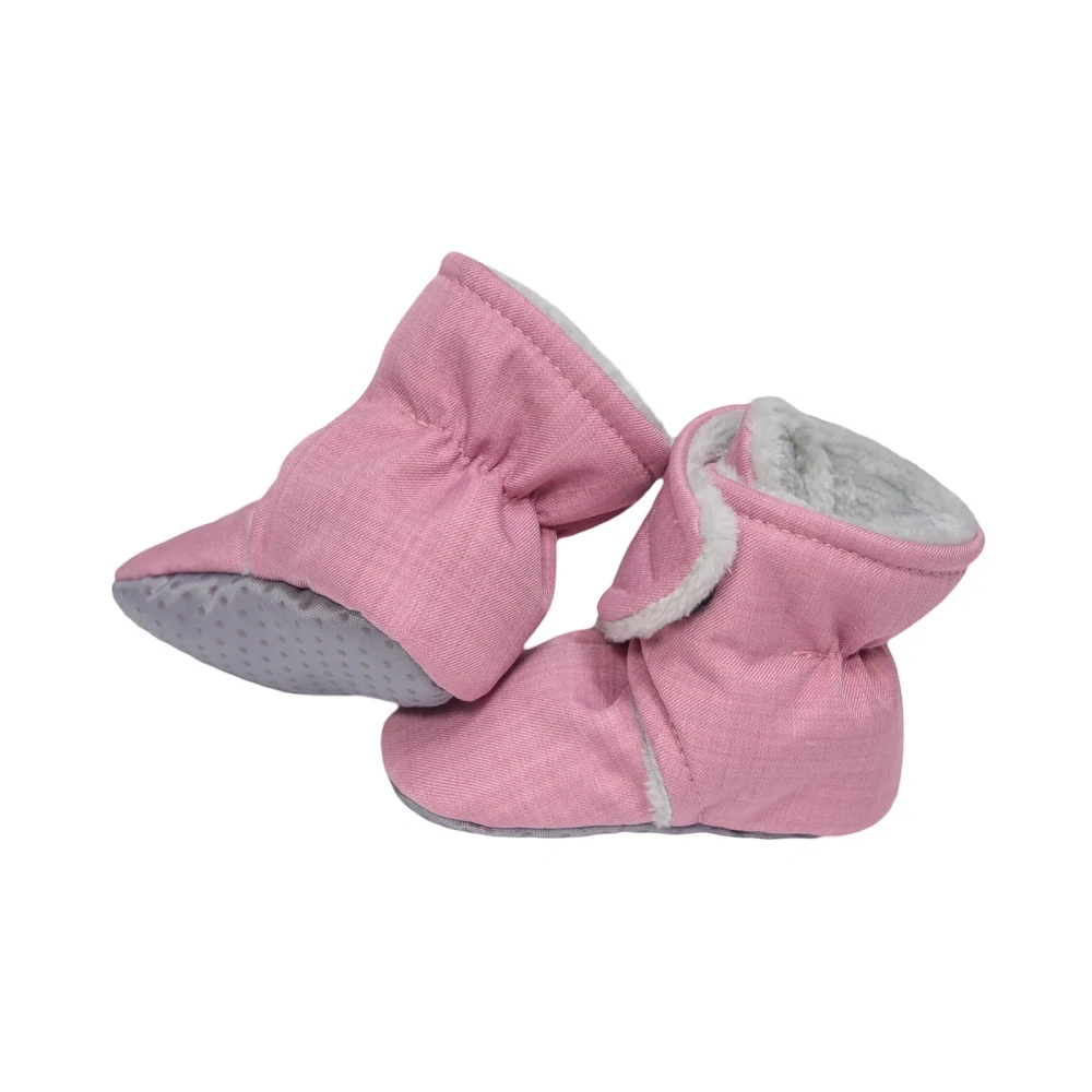 ESITO Capáčky barefoot Softshell Lamb Antigue Pink velikost 2 - délka stélky 12cm
