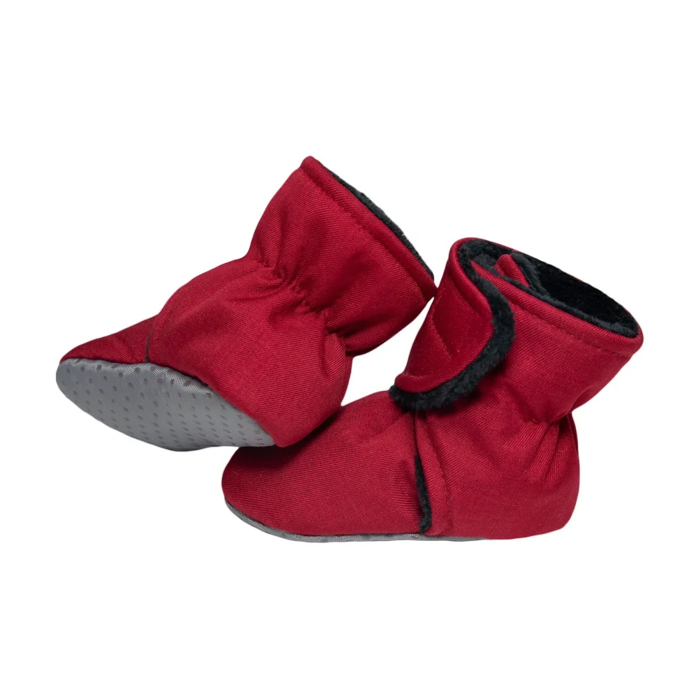 ESITO Capáčky barefoot Softshell Lamb Red velikost 2 - délka stélky 12cm