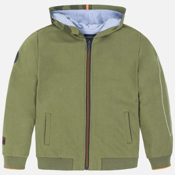 Chlapecká mikina s kapucí Mayoral 6445-26 zelená velikost 166