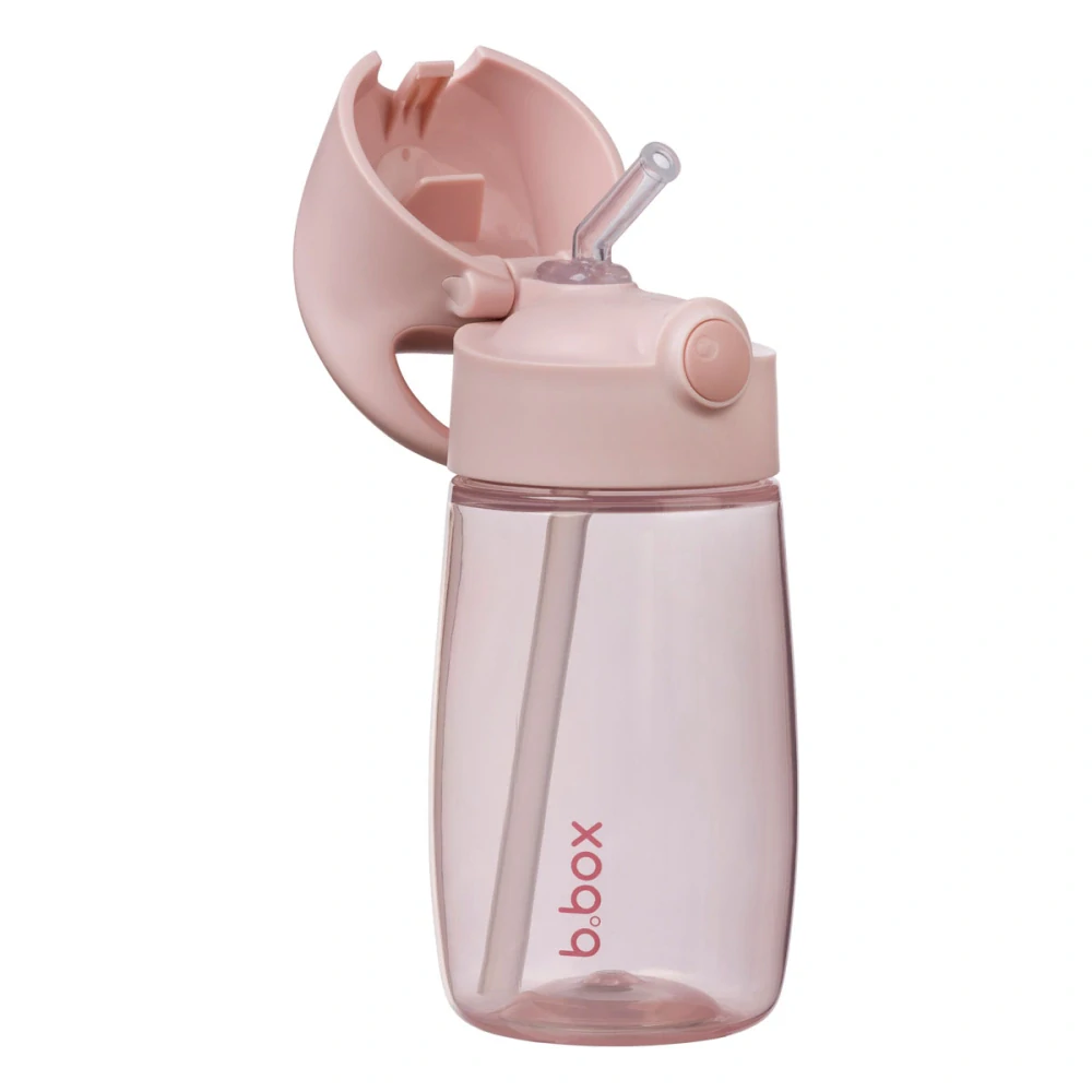 b.box Láhev na pití s brčkem Junior 380 ml - Blush /Crush