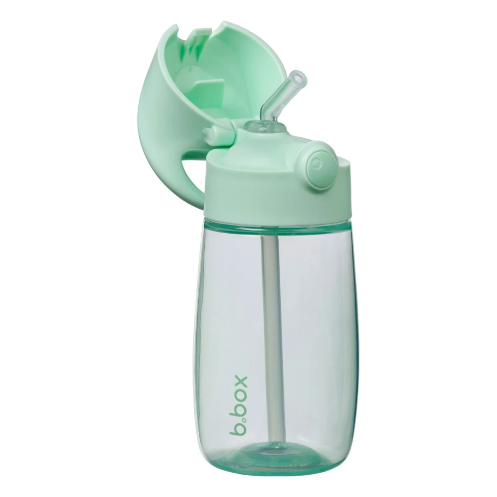 b.box Láhev na pití s brčkem Junior 380 ml - Spearmint