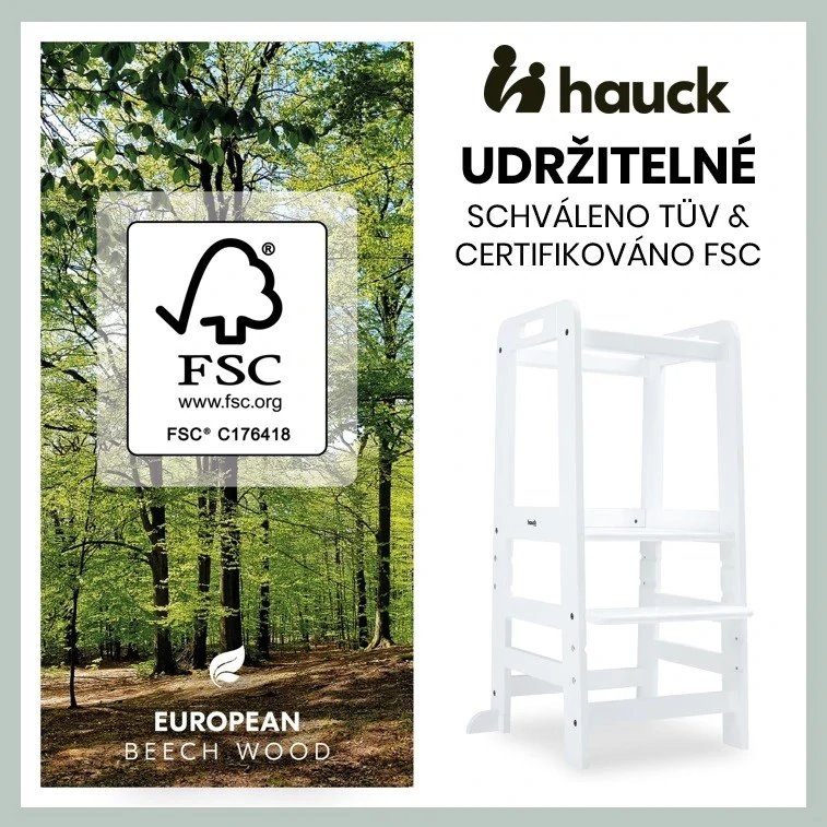 Hauck Učící věž Learn N Explore black white