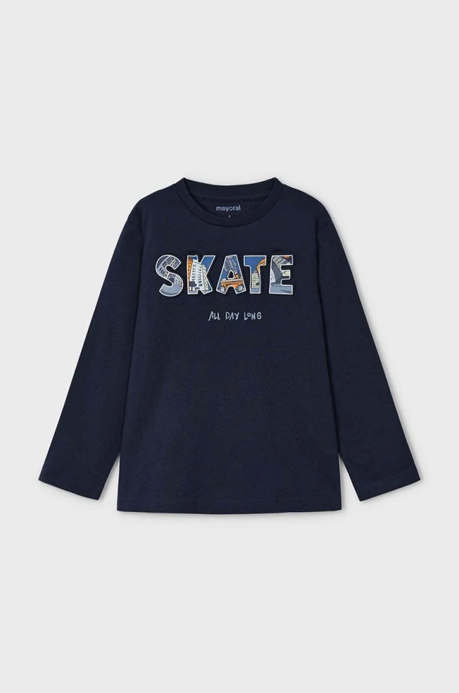 Chlapecké triko dlouhý rukáv Mayoral Skate 4050-55 okrové velikost 116