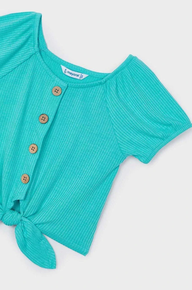 Dívčí top Mayoral 3086- 33 tyrkysové velikost 122