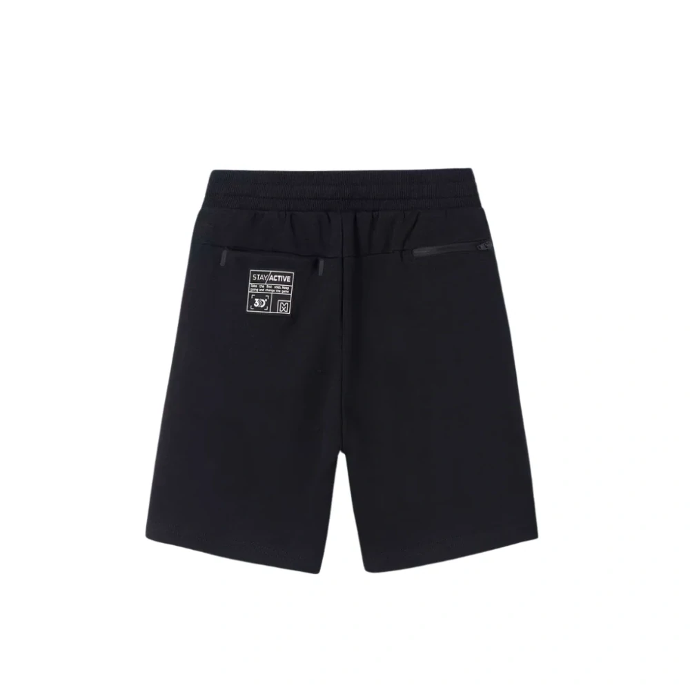 Chlapecké bavlněné kraťasy Mayoral 6290-60 Stay Active černé velikost 152