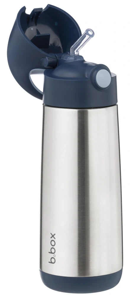 b.box Termoska na pití s brčkem 500 ml Midnight