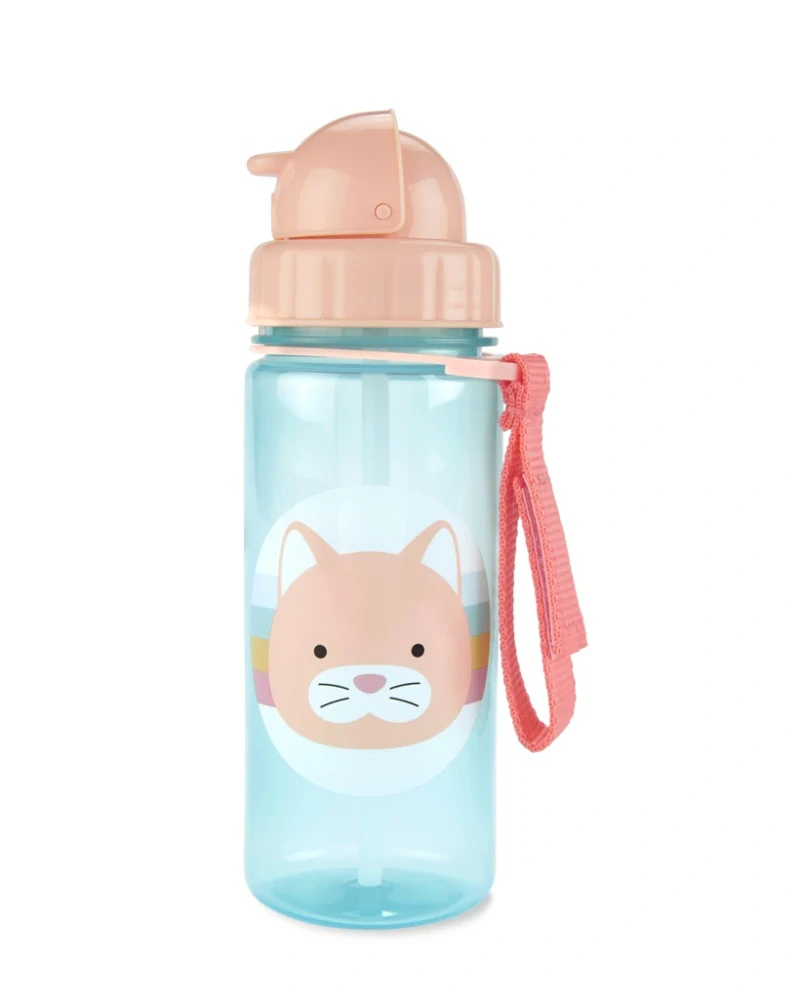 SKIP HOP Zoo Hrnek s brčkem PP bez PVC a BPA Kočička 12m+