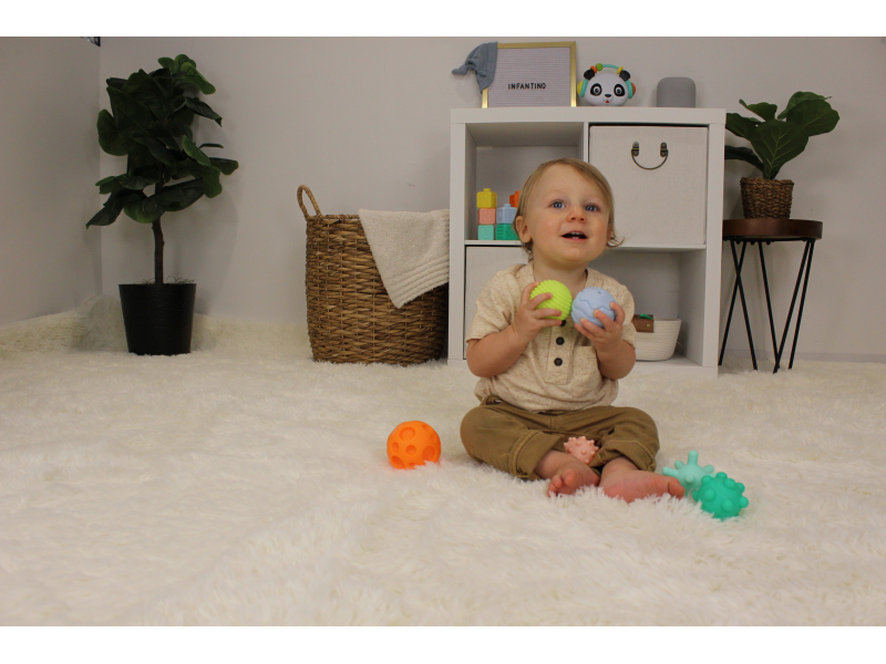 Infantino Míčky s texturami Super Soft 6 ks