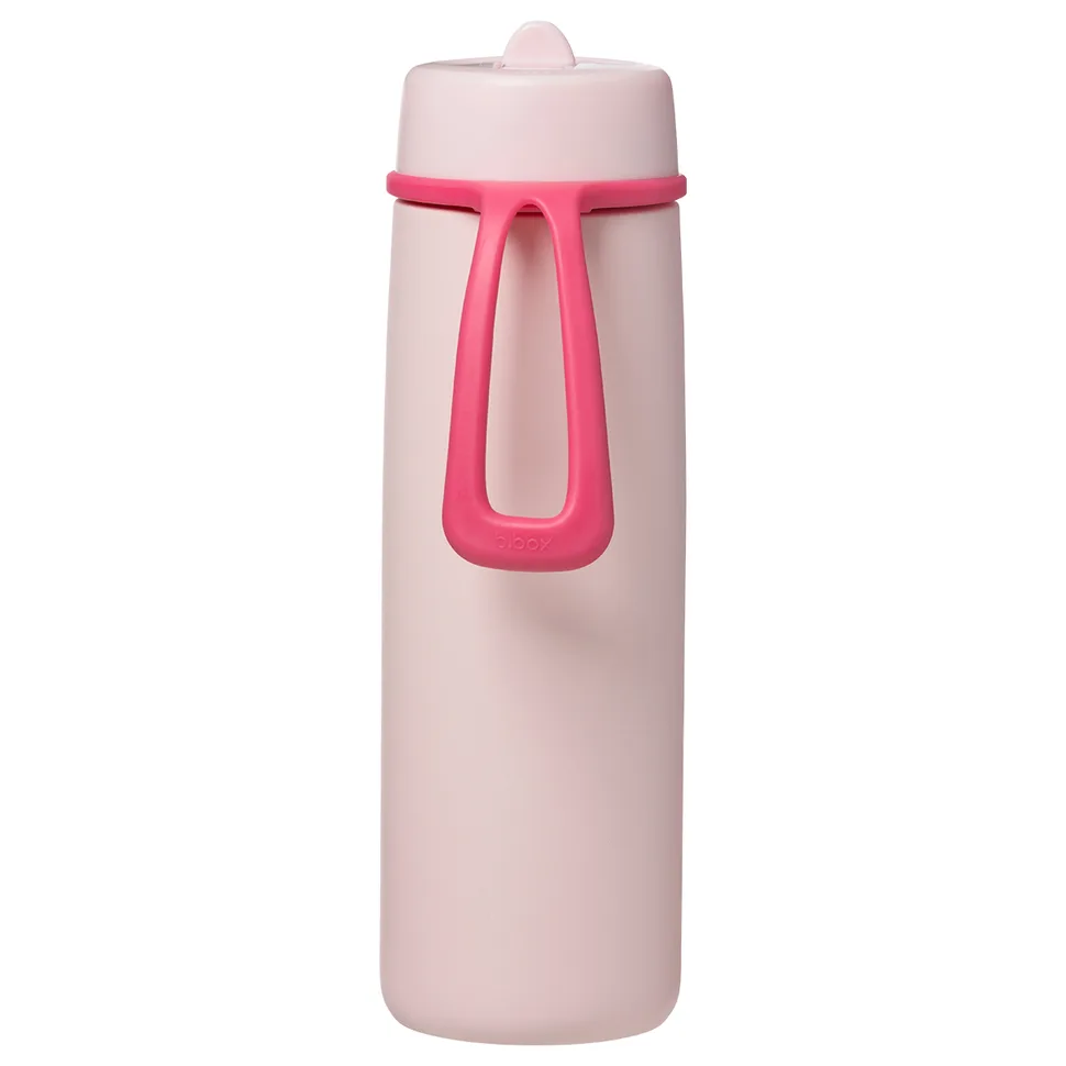 b.box Nerezová termolahev s brčkem 690 ml - Pink Paradise