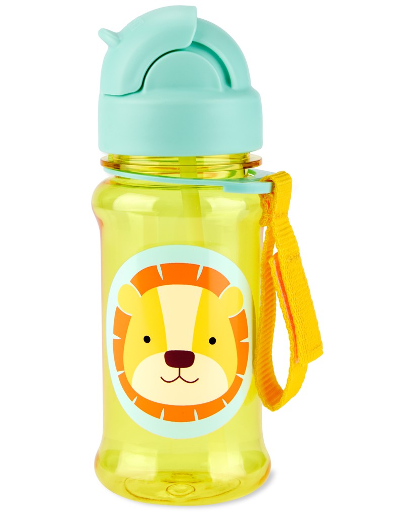 SKIP HOP Zoo tritan Láhev s brčkem 355ml Lev 12m+