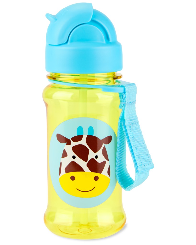 SKIP HOP Zoo tritan Láhev s brčkem 355ml Žirafa 12m+