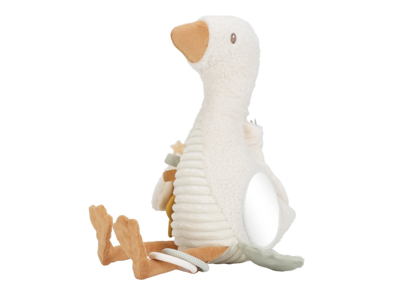 Little Dutch Husa plyšová s aktivitami Newborn Naturals