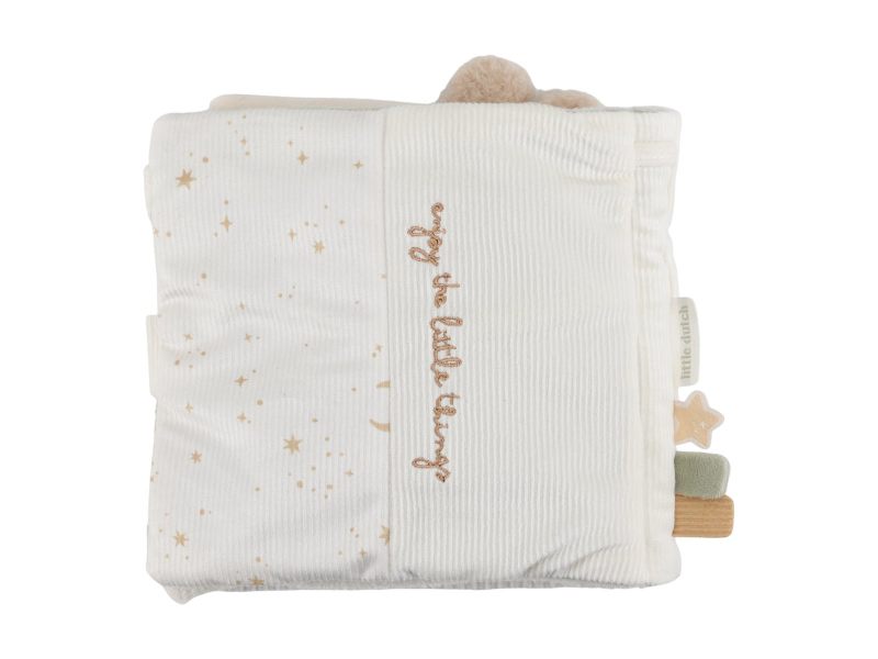 Little Dutch Textilní knížka s aktivitami Newborn Naturals