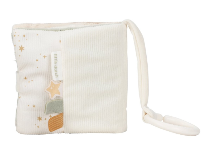Little Dutch Závěsná textilní knížka s aktivitami Newborn Naturals