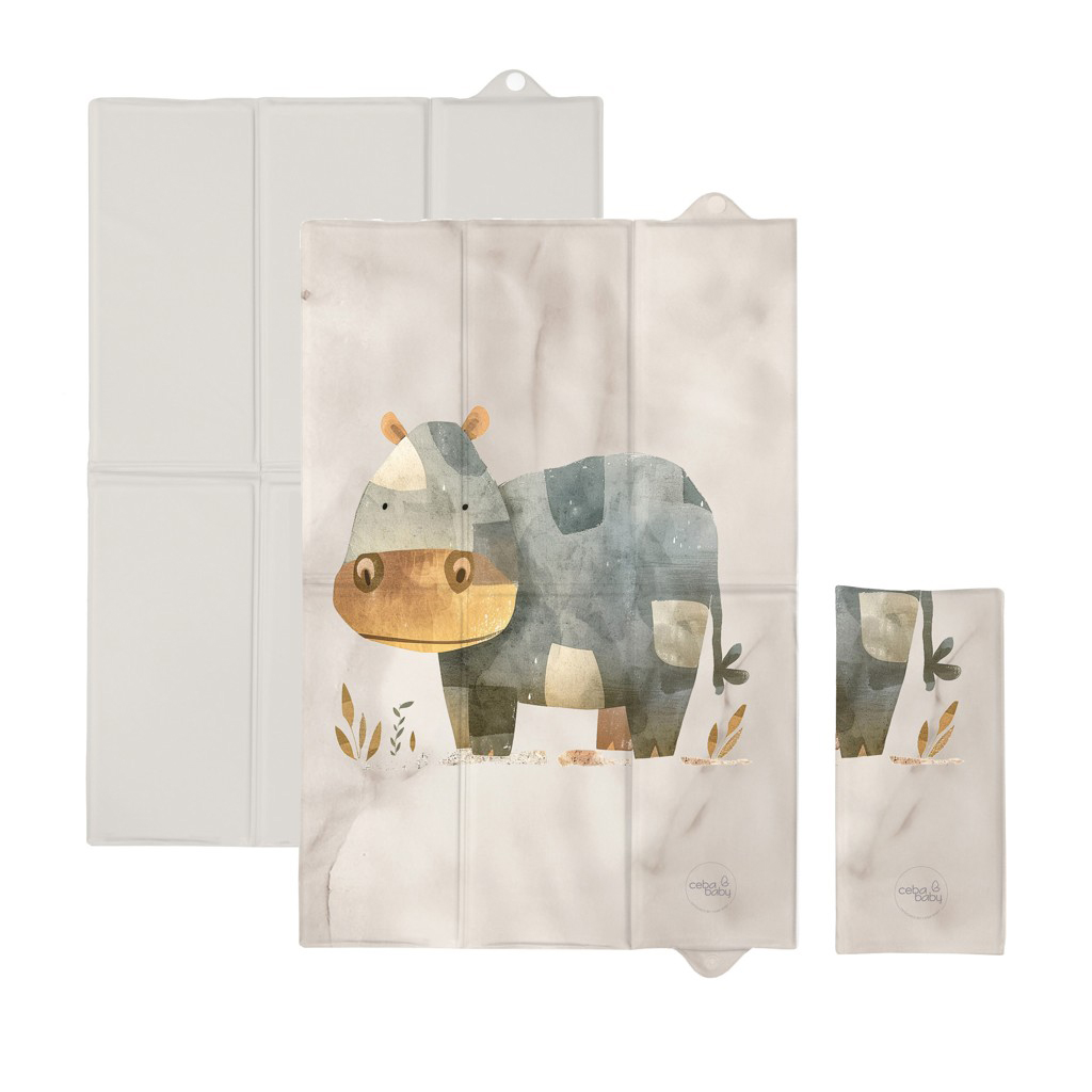 CEBA Podložka přebalovací cestovní (40x60) Basic Cosy Hippo