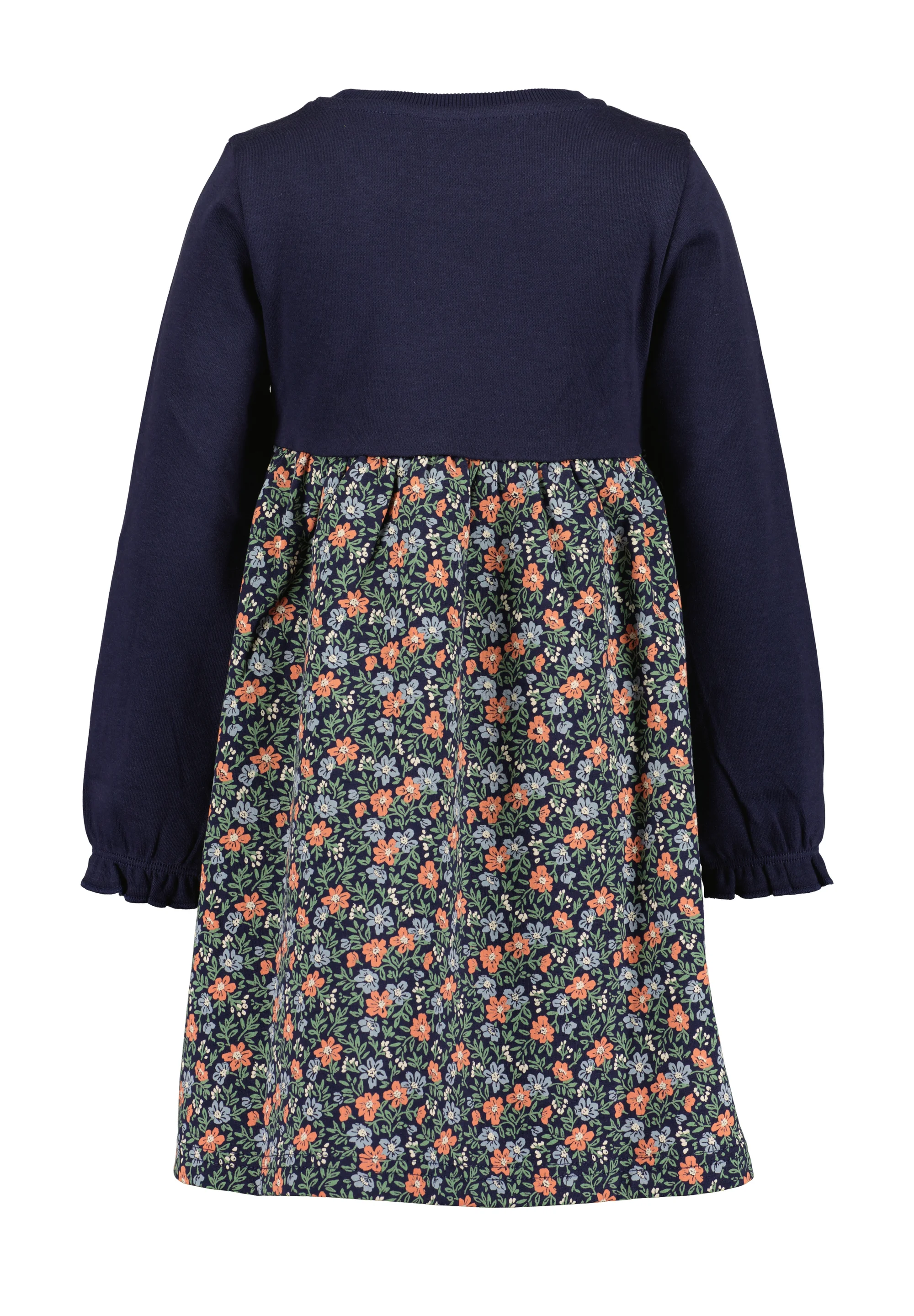 Dívčí šaty s dlouhý rukávem a květinovou sukní Blue Seven 773717 velikost 110