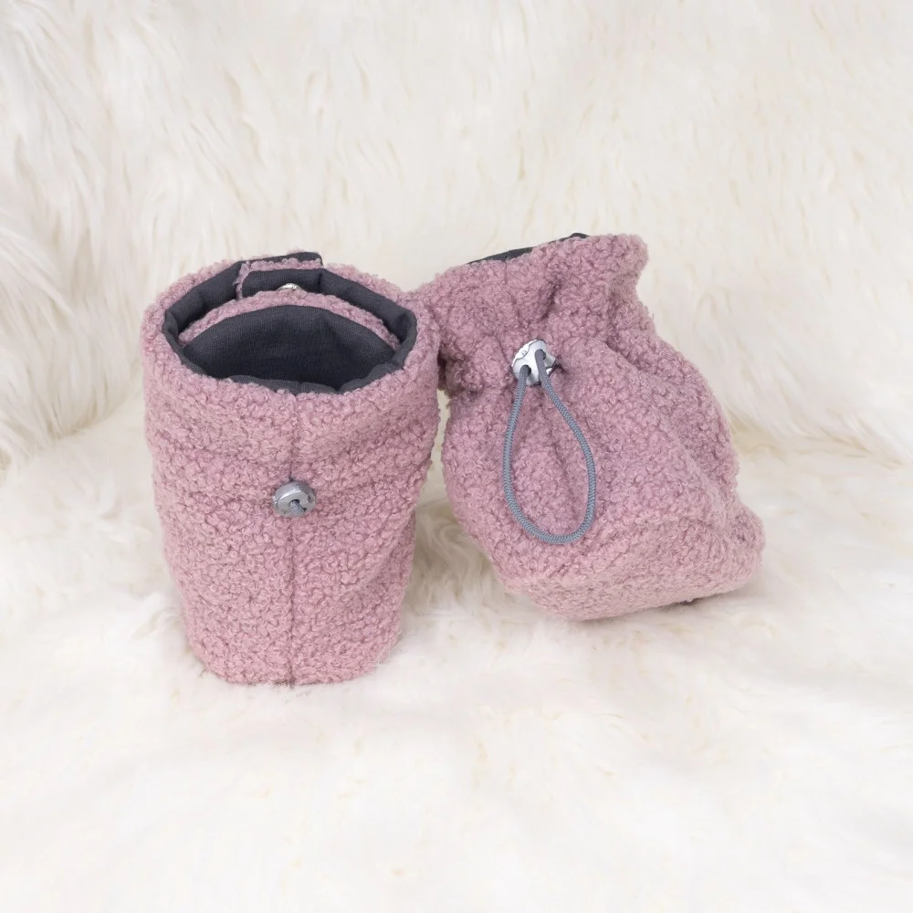 Capáčky Teddy fleece double Cyclamen pink velikost 3 - délka stélky 13cm