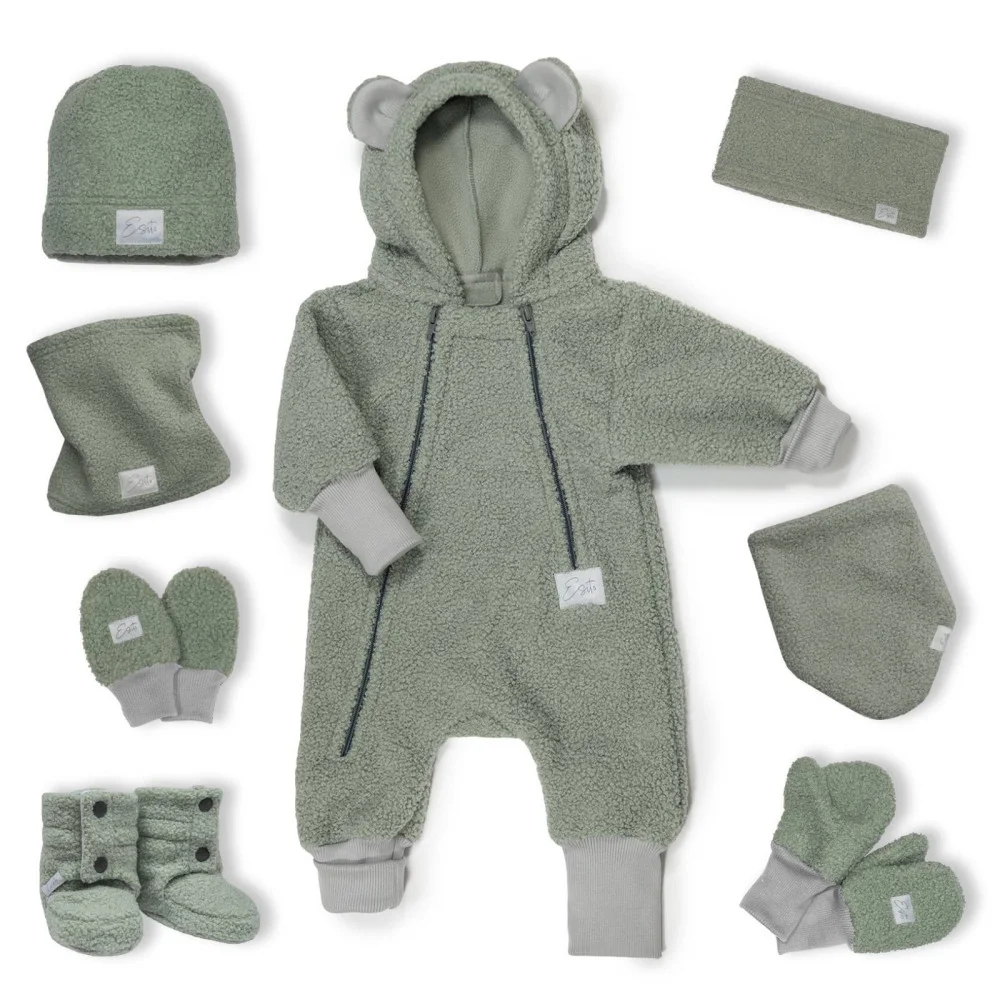 Šátek na krk Teddy fleece double Olive velikost UNI