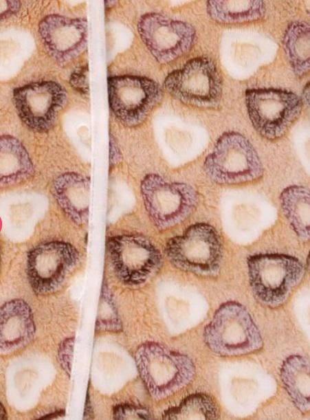 Flaušový overal Srdíčka béžovohnědá Baby Service velikost 56