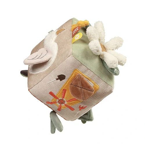 BABYONO Senzorická kostka Kravička BINGO