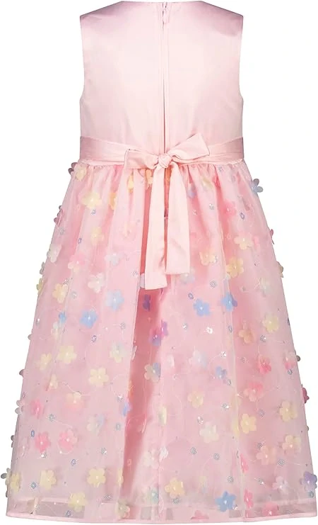 Dívčí sváteční šaty 3D Květinky barevné Salt§Pepper velikost 140