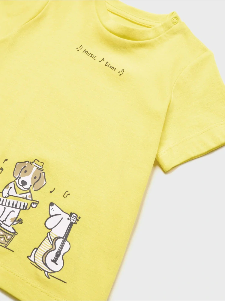 Chlapecké triko krátký rukáv s Pejsky Mayoral 1017-81 zelené velikost 92