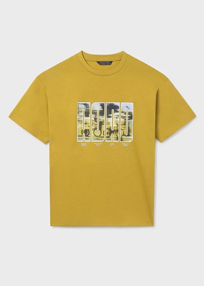 Chlapecké triko krátký rukáv ROAD Mayoral 6033-20 Okrové