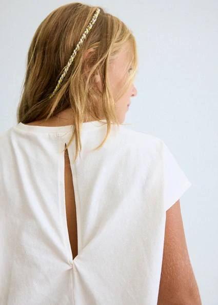 Dívčí triko krátký rukáv Mayoral 6010-11 Béžové