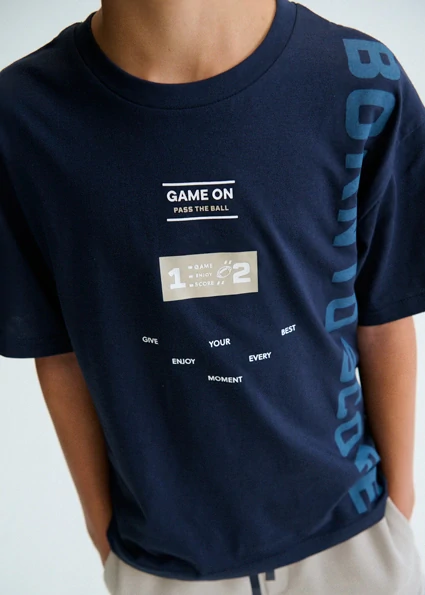 Chlapecké triko krátký rukáv Game Mayoral 6034-23 Tmavě modré