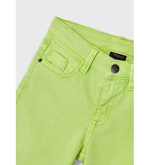 Chlapecké džínové zelené kraťasy Mayoral 3280-30