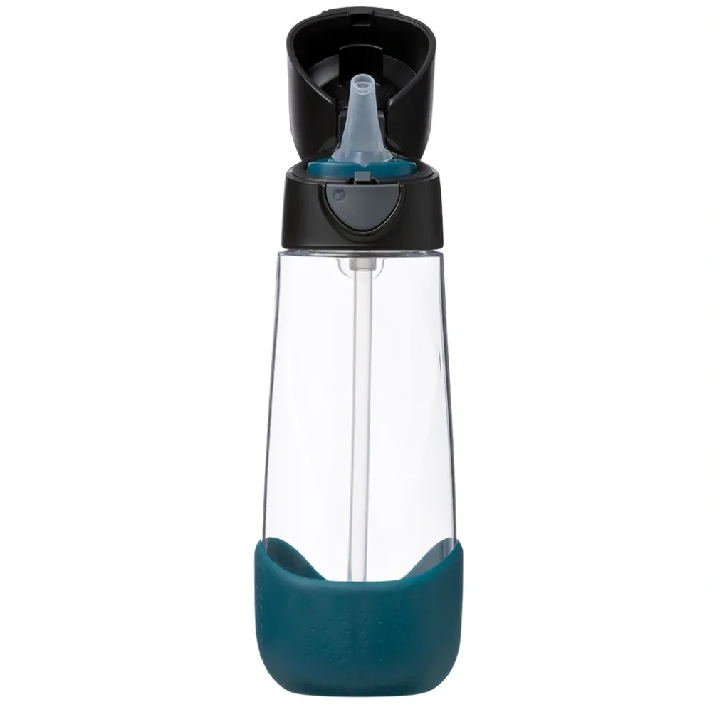 b.box Lahev na pití s brčkem 600 ml - Night Vision