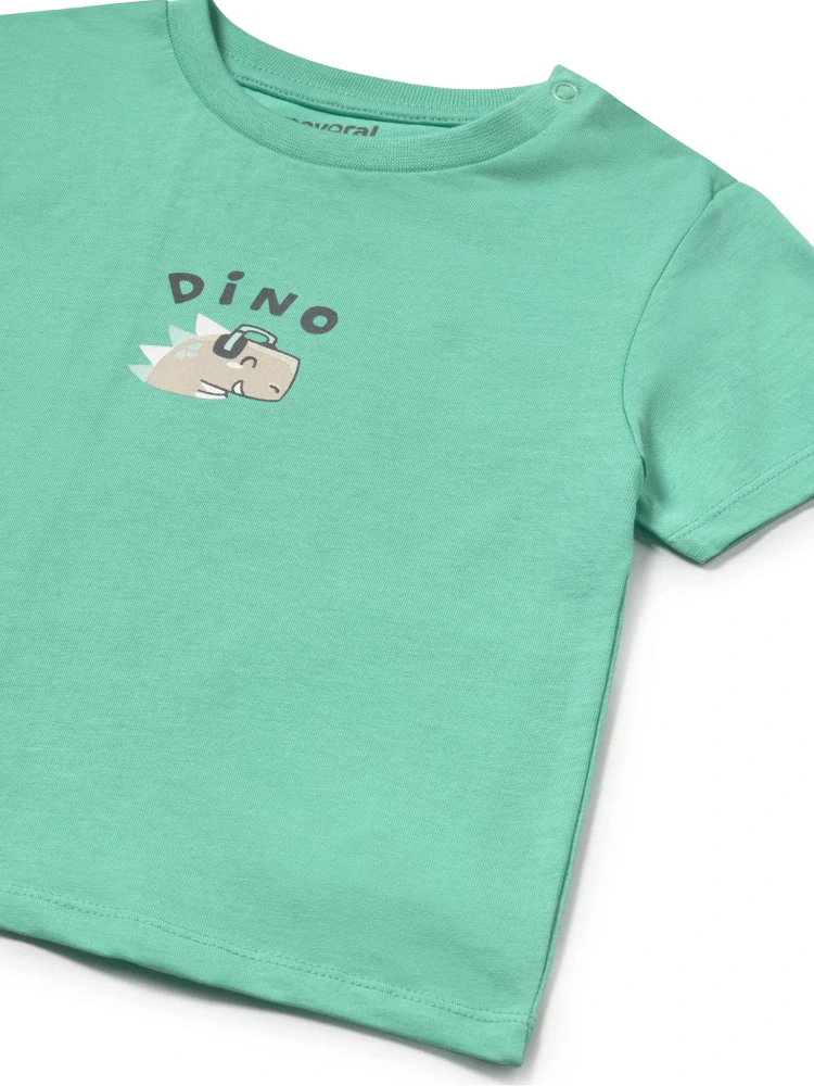 Chlapecké triko krátký rukáv Mayoral Dino 1062 Tyrkysové