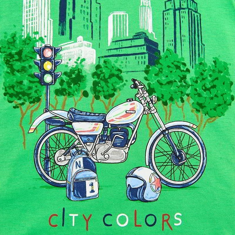 Chlapecké triko krátký rukáv City Colors Mayoral 1020-39 Modré