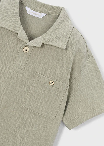 Chlapecké triko polo krátký rukáv Mayoral 3105-34 Khaki zelené