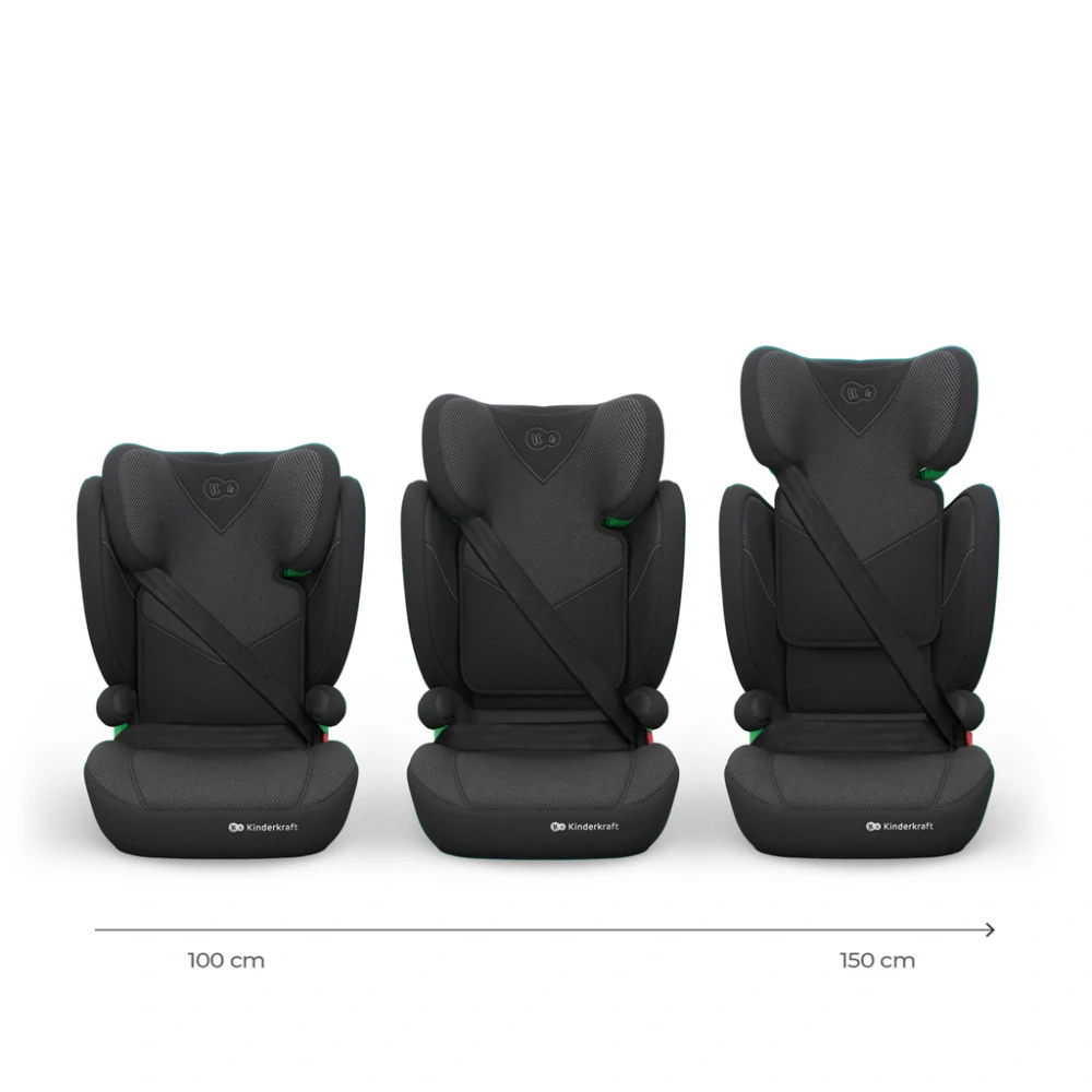 KINDERKRAFT Autosedačka Junior Fix 2 Plus (100-150 cm) Black